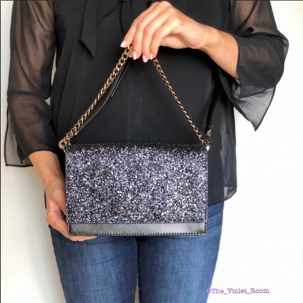 🎄Kate Spade Glitter Cameron Crossbody Clutch/Bag